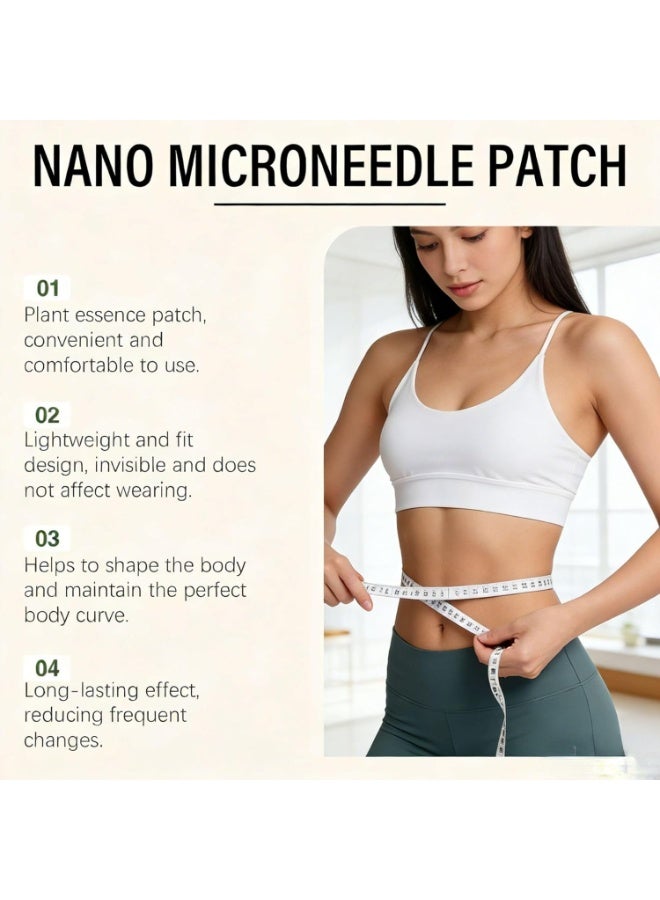 مورينجا لاصقة مورنغا باشت، لاصقة نانو ميكرو دارتس 10 في 1 الاحترافية الجديدة، لاصقات بيربرين الجديدة، لصقات طبيعية لتقليل الوزن للنساء والرجال، مناسبة لجميع أنواع البشرة (1 علبة) - Image 2